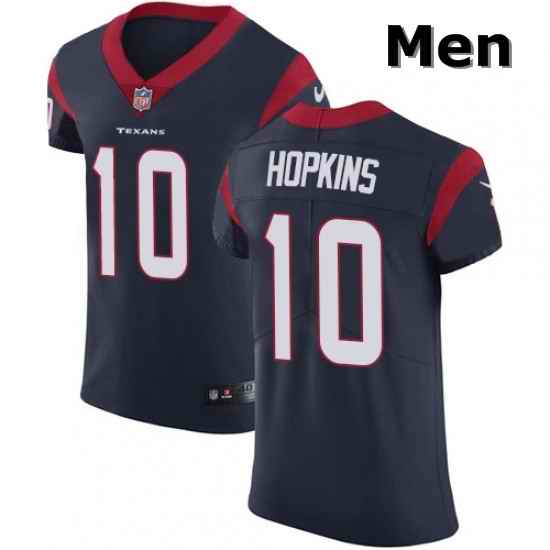 Men Nike Houston Texans 10 DeAndre Hopkins Navy Blue Team Color Vapor Untouchable Elite Player NFL Jersey